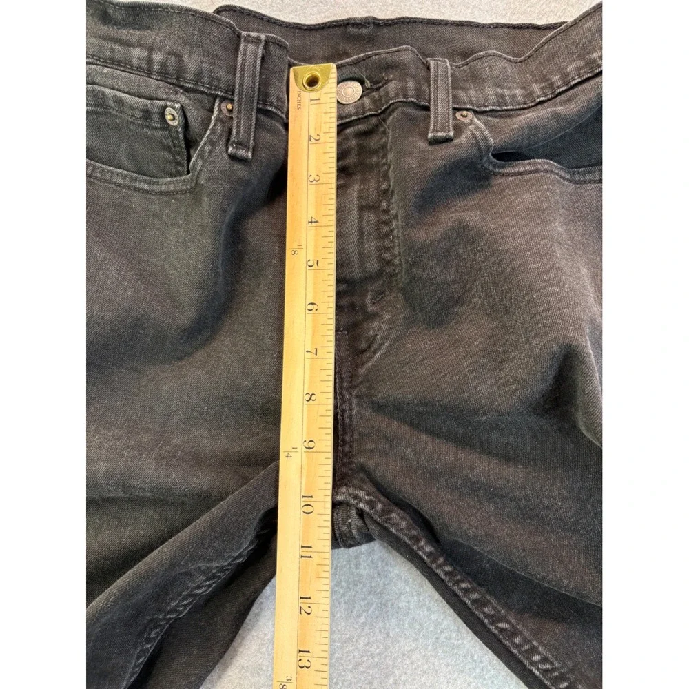 Levi's 502 Regular Taper Denim‎ Shorts Mens 32 Black Raw Hem Cut Off 36555-0295